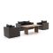Forza Barolo/ROUGH-L 160cm dining loungeset 4-delig