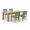 ROUGH Batang/ROUGH-X 200cm dining tuinset 5-delig stapelbaar