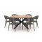 Manifesto Belpasso/Fidenza ø149cm dining tuinset 7-delig stapelbaar