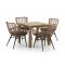 Intenso Asti/ROUGH-S 90cm dining tuinset 5-delig