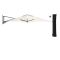Shadowline muurparasol 200x200cm