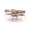 Manifesto Belpasso/Canzo 120cm dining tuinset 5-delig stapelbaar