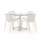 Forza Ripi/Canzo 80cm dining tuinset 5-delig stapelbaar inklapbaar