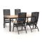 Hartman Da Vinci/Linosa 180cm dining tuinset 5-delig verstelbaar