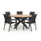 Forza Centallo/Fidenza ø149cm dining tuinset 6-delig stapelbaar