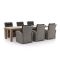 Intenso Mazzano/ROUGH-X 320cm lounge-dining tuinset 7-delig verstelbaar