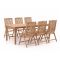 Sunyard Veronica/Liverpool 210cm dining tuinset 7-delig verstelbaar