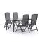 R&S Design Capri/Susa 160cm dining tuinset 5-delig verstelbaar