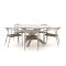 Manifesto Cavone/Lodola ø 150cm dining tuinset 6-delig stapelbaar