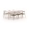 Manifesto Cavone/Sora 220cm dining tuinset 7-delig stapelbaar
