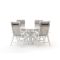 Bellagio Lugo/Lodola ø 130cm dining tuinset 5-delig verstelbaar