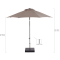 Shadowline Push-up parasol ø 250cm