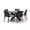 Bellagio Dranera/Fidenza ø149cm dining tuinset 6-delig stapelbaar