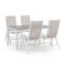 Bellagio Lugo/Fidenza 160cm dining tuinset 5-delig verstelbaar