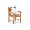 Kinder tuinstoel 35x40x56cm/KiKabeer Groot 30cm wit