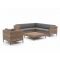 ROUGH-D hoek loungeset 5-delig 6-zits