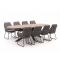 Intenso Isorella/ROUGH-Y Ellips 280cm dining tuinset 9-delig