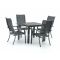 Bellagio Lugo/Fidenza 90cm dining tuinset 5-delig stapelbaar