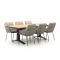 SUNS Punta/Stockholm 220cm dining tuinset 7-delig