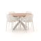 Forza Ripi/Fidenza ø126cm dining tuinset 5-delig stapelbaar