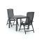R&S Design Capri/Fidenza 90cm dining tuinset 3-delig verstelbaar