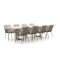 Tierra Outdoor Liv/Naro 280cm dining tuinset 9-delig stapelbaar