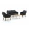 Intenso Borgetto/ROUGH-K stoel-bank loungeset 4-delig