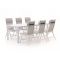 Bellagio Lugo/Menzano 220cm dining tuinset 7-delig verstelbaar