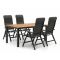 Forza Tione/Linosa 100cm dining tuinset 5-delig verstelbaar