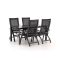 Hartman Primo/Sestino 160cm dining tuinset 5-delig verstelbaar