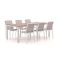 Bellagio Dranera/Fidenza 220cm dining tuinset 7-delig stapelbaar