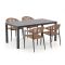 Manifesto Belpasso/Menzano 160cm dining tuinset 5-delig stapelbaar