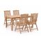 Sunyard Veronica/Liverpool 145cm dining tuinset 5-delig verstelbaar