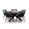 Intenso Asti/Rough-Y Ø150cm dining tuinset 6-delig