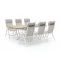 Bellagio Lugo/Montorio 220cm dining tuinset 7-delig verstelbaar
