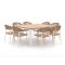Manifesto Belpasso/Linosa 160x160cm dining tuinset 9-delig stapelbaar