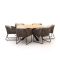 Yoi Calera/Noas ø150cm low dining tuinset 7-delig