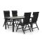 Bellagio Lugo/Fidenza 160cm dining tuinset 5-delig verstelbaar