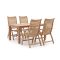 Sunyard Corby/Buxton 160cm dining tuinset 5-delig verstelbaar