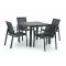 R&S Design Altea/Fidenza 90cm dining tuinset 5-delig stapelbaar