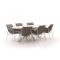 Manifesto Novara/Furato ellips 240cm dining tuinset 7-delig