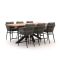 Bellagio Mineo/Induno Deens Ovaal 240cm high dining tuinset 7-delig