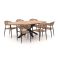 Manifesto Belpasso/Fidenza ovaal 220cm dining tuinset 7-delig stapelbaar