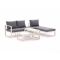 Forza Martone chaise longue loungeset 4-delig