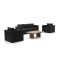 Forza Giotto/ROUGH-L 120cm stoel-bank loungeset 4 delig