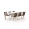 Bellagio Caronia/Sestino 220cm dining tuinset 7-delig stapelbaar