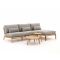 SUNS Termoli chaise longue loungeset 4-delig