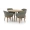 Intenso Bordano/ROUGH-K Ø 115cm dining tuinset 5-delig