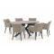 Manifesto Matese/Fidenza ovaal 220cm dining tuinset 7-delig