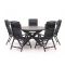 Forza Capri/Fidenza ø149cm dining tuinset 6-delig verstelbaar